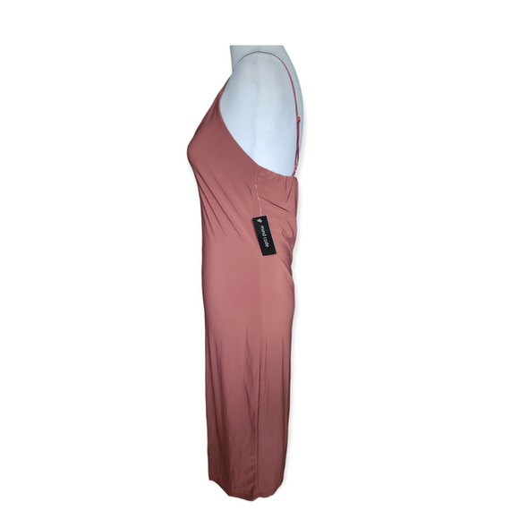 NEW‎ Mind Code Women's Bodycon Slip Dress Size Large Mauve Brown - Picture 2 of 8